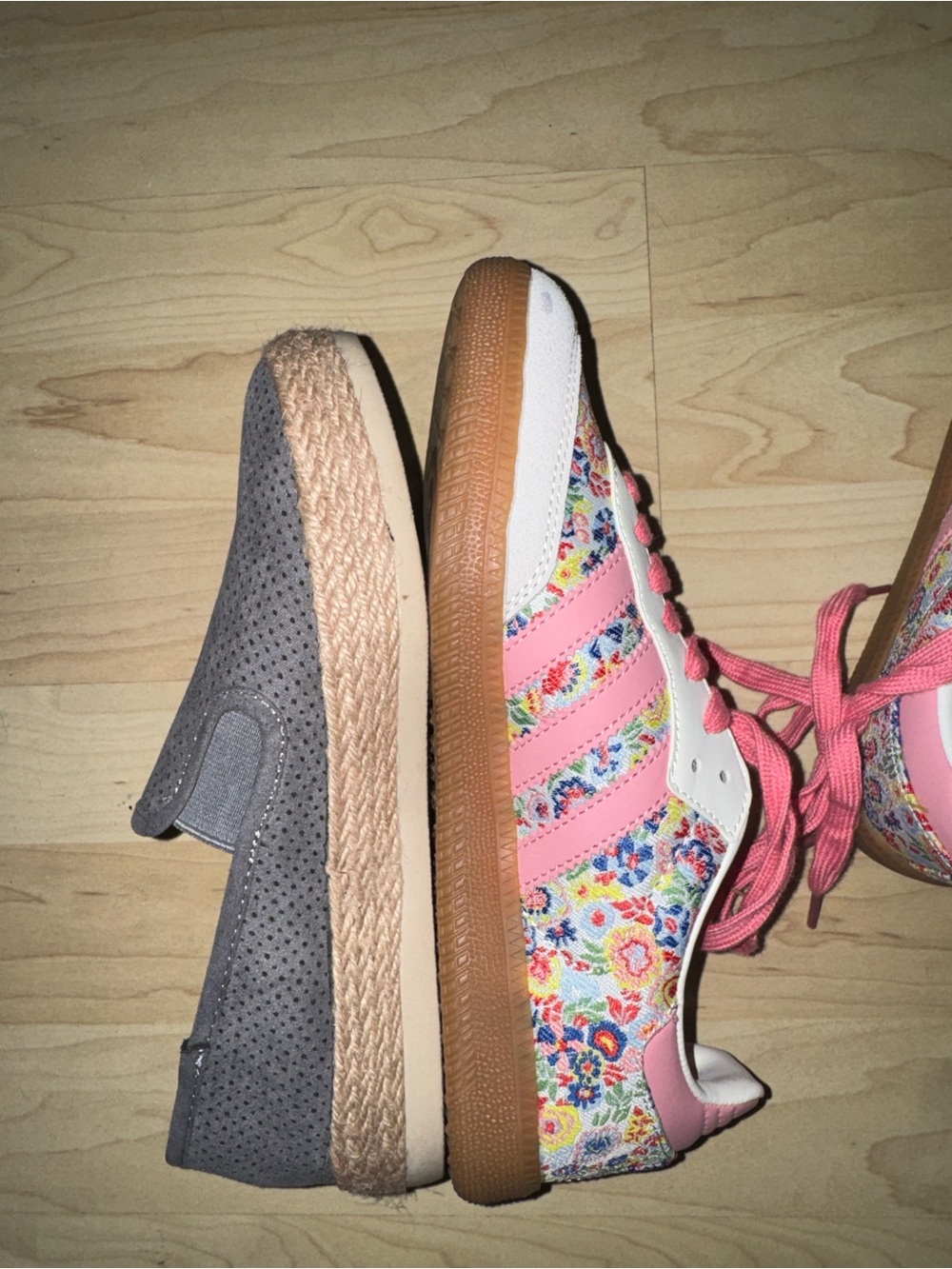 adidas Samba Women’s Pink Floral Gazelle-Style Sneakers - Picture 10 of 10
